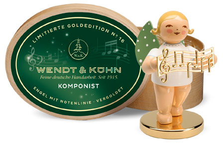 Goldedition Nr.16, Komponist, Engel mit Notenlinie